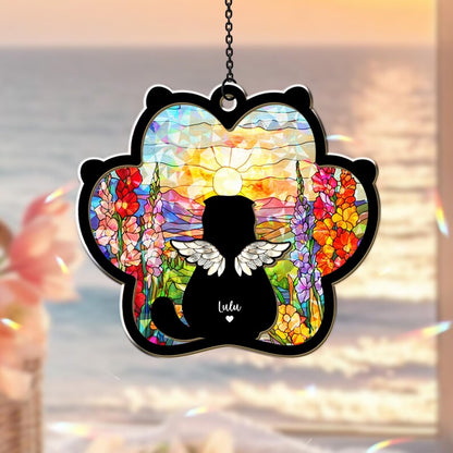 Custom Cat Loss Hologram Ornament, Pet Memorial Ornament, Cat Lover Gift, Pet Loss Sympathy Gift, Cat Remembrance Gift, Pet Owner Gift