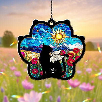 Custom Cat Loss Hologram Ornament, Pet Memorial Ornament, Cat Lover Gift, Pet Loss Sympathy Gift, Cat Remembrance Gift, Pet Owner Gift