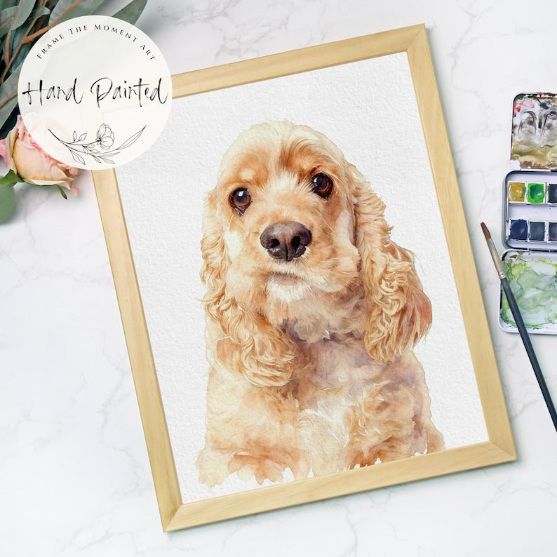 Custom Watercolor Pet Portrait, Hand-Painted Pet Portrait, Dog Portraits from Photos, Cat Portraits, Custom Pet Memorial Art, Pet Loss Gift