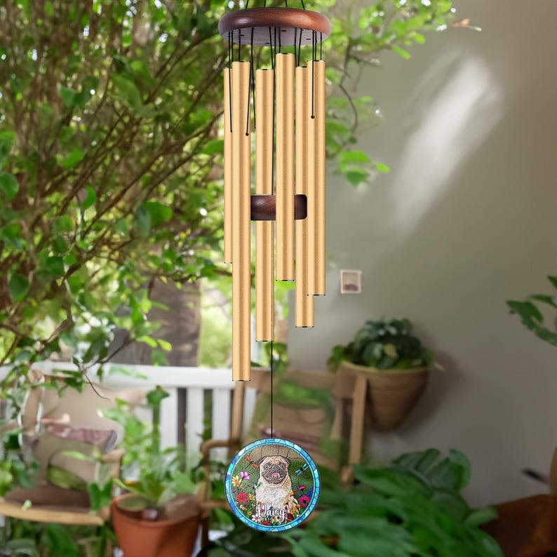 Custom Pet Wind Chime – Personalized Memorial Gift