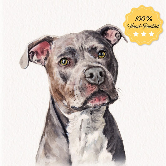 Custom Watercolor Portraits,Using Pet Photo,Personalized Digital Dog Portraits,Cat Portraits,Custom Dog Portraits,Custom Pet Memorial Art