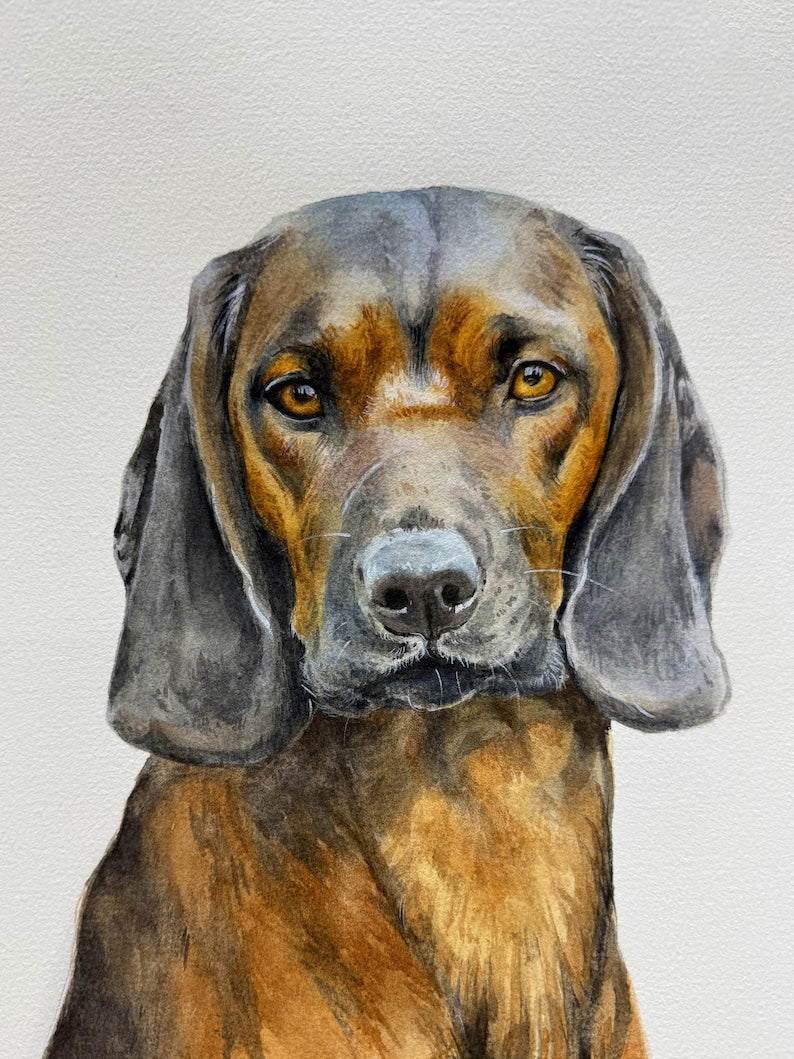 Custom Watercolor Portraits,Using Pet Photo,Personalized Digital Dog Portraits,Cat Portraits,Custom Dog Portraits,Custom Pet Memorial Art