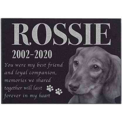 Pet Memorial Stone, Dog Memorial Stone, Personalized Pet Memorial Gift, Dog Memorial Gift, Pet Headstone, Pet Grave Stone, Pet Grave Marker