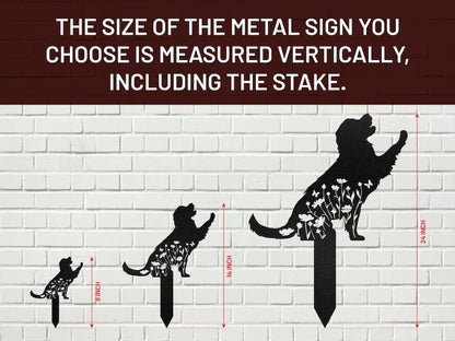 Custom Dog Memorial Stake, Dog Grave Marker, Every Dog Breed Metal Stake, Personalized Dog Garden Sign, Pet Loss Gift, Garden Decor