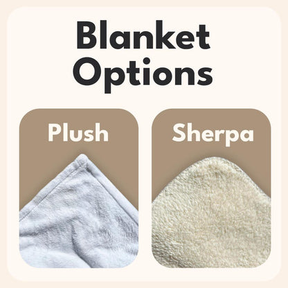 Dog Cat Picture Bedding Blanket With Text, Customized Name Photo Blanket Collage, Memorial Pet Face Loss Keepsake Gift - (BLANKET-1 DOG)