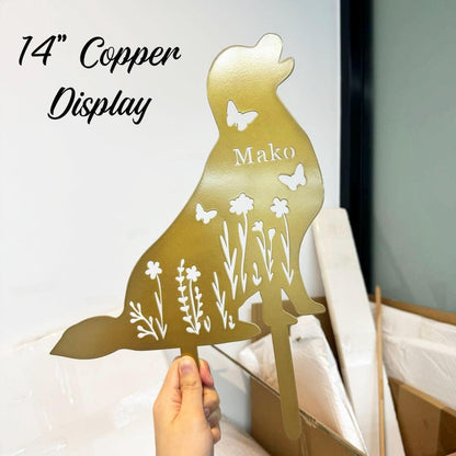 Custom Dog Metal Stake,Pet Grave Marker,Metal Dog Yard Sign,Dog Garden Sign,Dog Memorial Stake,Dog Loss Gift,Dog Cemetery Stake,Dog Name