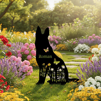 Custom Dog Metal Stake,Pet Grave Marker,Metal Dog Yard Sign,Dog Garden Sign,Dog Memorial Stake,Dog Loss Gift,Dog Cemetery Stake,Dog Name