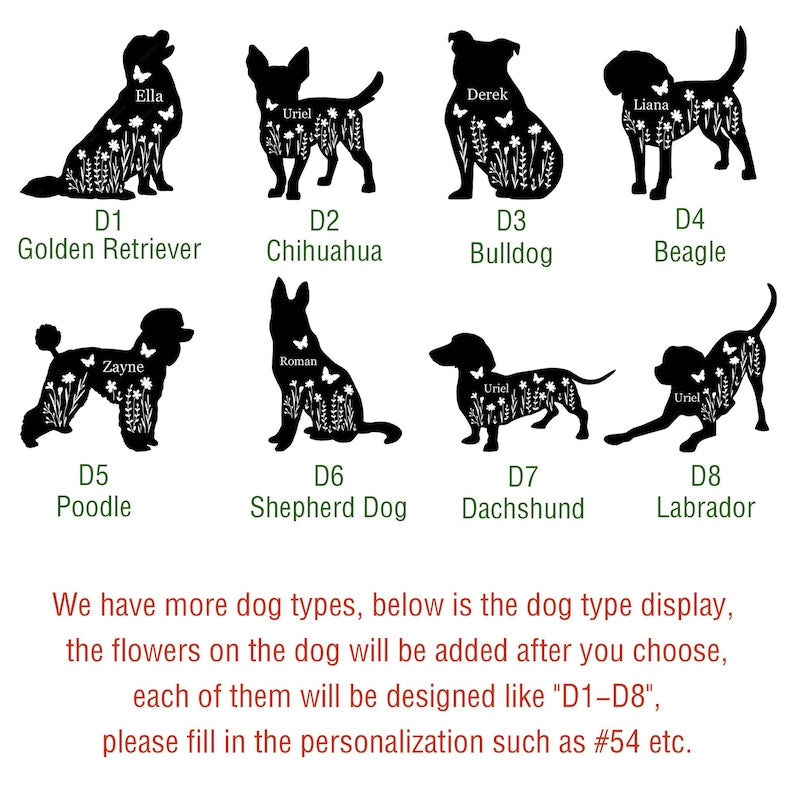 Custom Dog Metal Stake,Pet Grave Marker,Metal Dog Yard Sign,Dog Garden Sign,Dog Memorial Stake,Dog Loss Gift,Dog Cemetery Stake,Dog Name