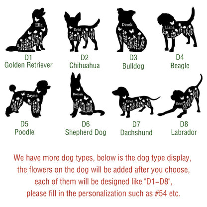 Custom Dog Metal Stake,Pet Grave Marker,Metal Dog Yard Sign,Dog Garden Sign,Dog Memorial Stake,Dog Loss Gift,Dog Cemetery Stake,Dog Name