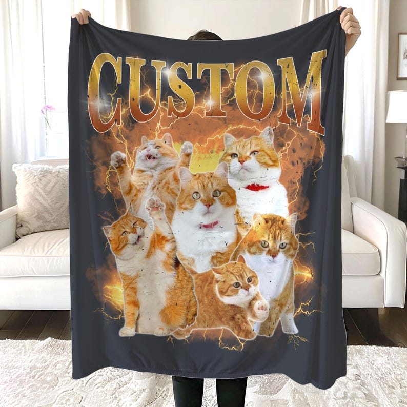 Custom Pet Photo Blanket, Personalized Photo Pet Blanket, Christmas Pet Mom Gift, Cat Mom Gift, Dog Mom Gift, Mothers Day Gift, Mom Gift