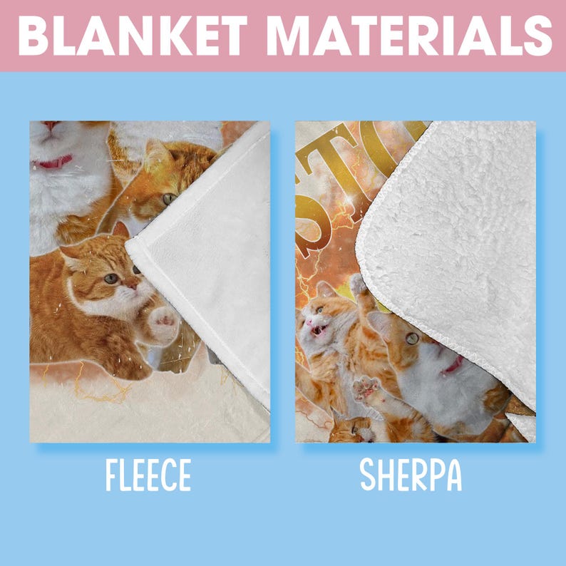 Personalized Pet Photo Blanket: Custom Fleece Dog/Cat Mom Gift