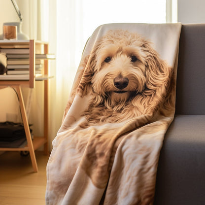 Create Your Own Customized Pet Photo Blanket - Personalized Pet Gifts - Cherished Family Moments, Perfect Christmas Gift - Pet Memorial Gift