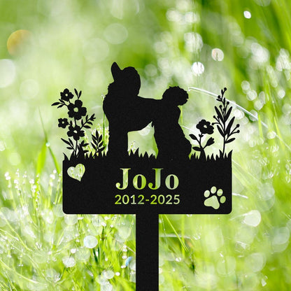 Custom Dog Memorial Stake, Dog Grave Marker, Dog Remembrance Stake, Personalized Metal Dog Garden Sign, Pet Loss Gift, Dog Loss Gift