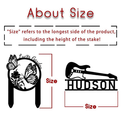 Personalized Chihuahua Memorial Garden Stake, Floral Metal Dog Sign