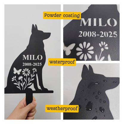 Custom Chihuahua Memorial Garden Stake – Personalized Pet Loss Gift