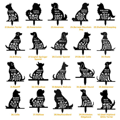 Custom Chihuahua Memorial Garden Stake – Personalized Pet Loss Gift