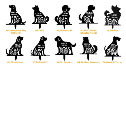 Custom Chihuahua Memorial Garden Stake – Personalized Pet Loss Gift