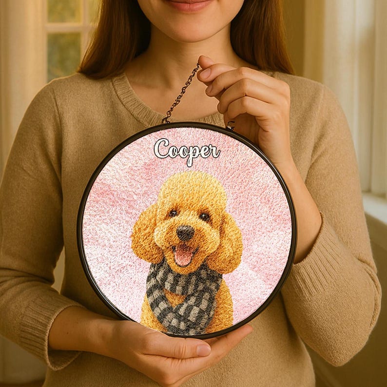 Custom Pet Portrait From Photo Custom Pet Portrait Custom Dog Portrait Pet Memorial Gift Suncatcher Gift For Her Gift for Dog Pet Loss