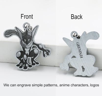 Custom Dog Photo Keychain, Cat Picture Keychains, Personalized Engraved Pet Portrait Key Chain, Key Ring for Pet Loss, Dog Memorial Gift