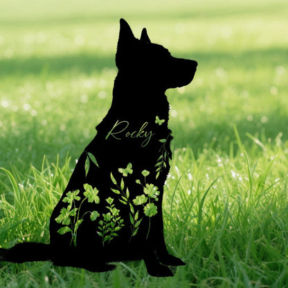 Custom Dog Memorial Stake,Personalized Dog Garden Sign,Dog Metal Sign,Every Dog Breed Metal Stake,Garden Decor,Metal Dog Memorial Marker