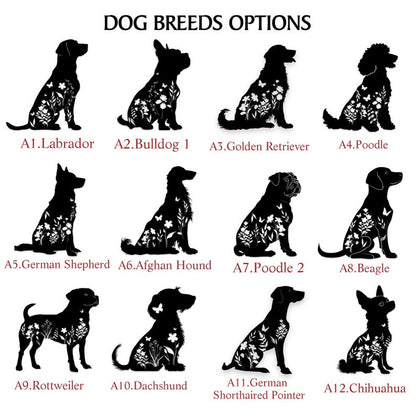 Custom Dog Memorial Stake,Personalized Dog Garden Sign,Dog Metal Sign,Every Dog Breed Metal Stake,Garden Decor,Metal Dog Memorial Marker