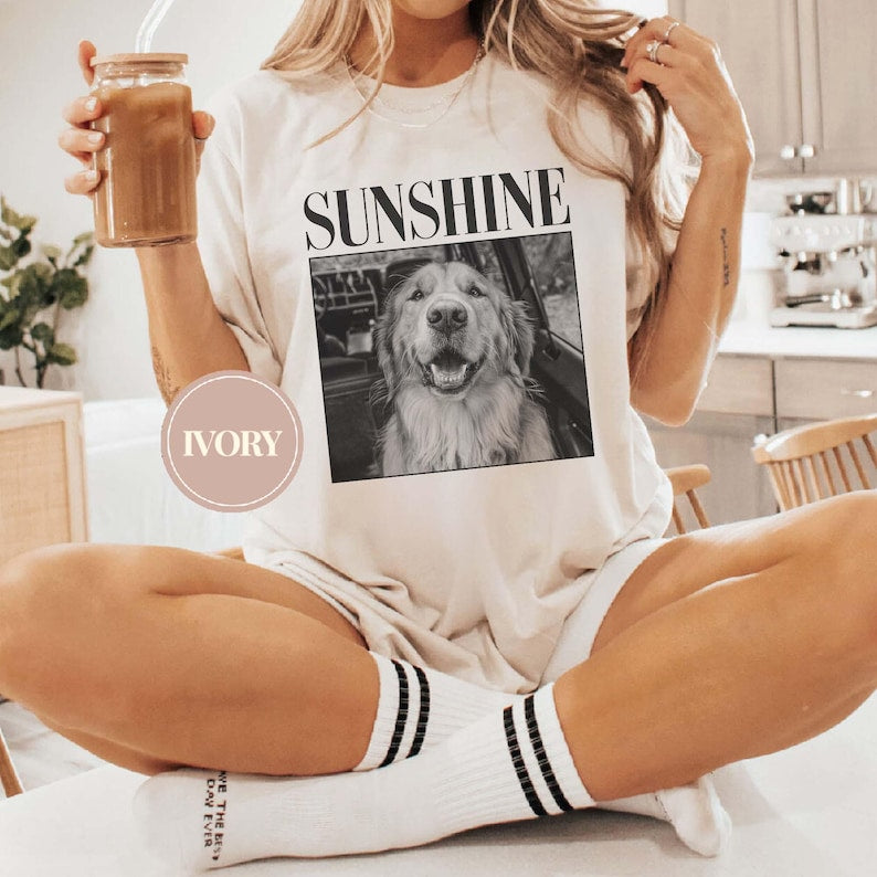 Custom Pet Photo Shirt, Personalized Comfort Colors Pet Shirt, Customized Picture Pet Shirt, Dog Lover Gift, Cat Mom Gift, Pet Loss Gift