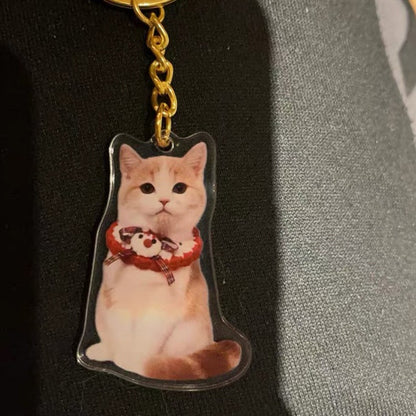 Custom Cat Keychain, Dog Keychain, Pet Keychain, Personalized Pet Photo Keychain, Pet Loss Gift, Dog Mom Gift, Pet Memorial Gift, Small gift