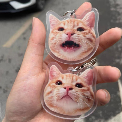 Custom Cat Keychain, Dog Keychain, Pet Keychain, Personalized Pet Photo Keychain, Pet Loss Gift, Dog Mom Gift, Pet Memorial Gift, Small gift