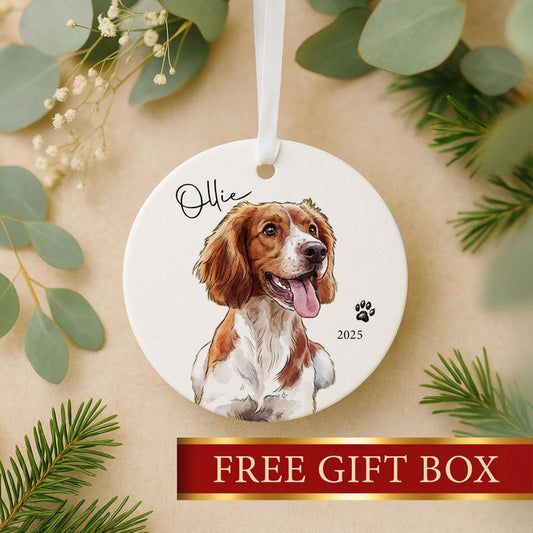 Personalized Watercolor Pet Photo Ornament | Custom Memorial Keepsake |