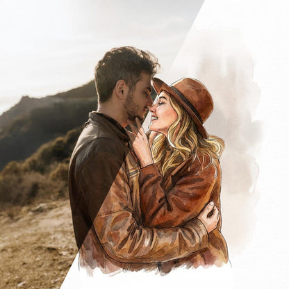 Personalized Watercolor Pet Photo Ornament | Custom Memorial Keepsake |