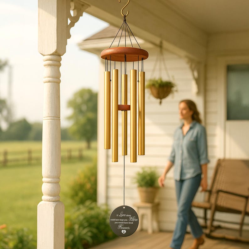 Dog Memorial Wind Chime – Personalized Pet Loss Gift