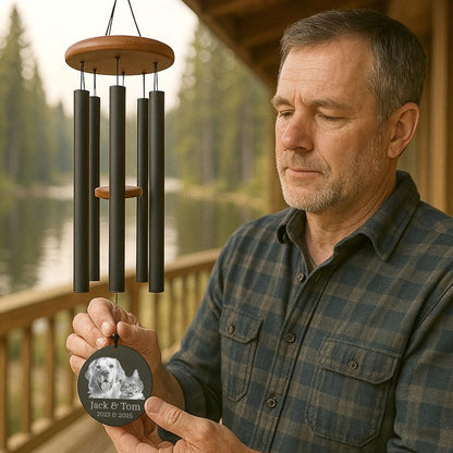 Dog Memorial Wind Chime – Personalized Pet Loss Gift
