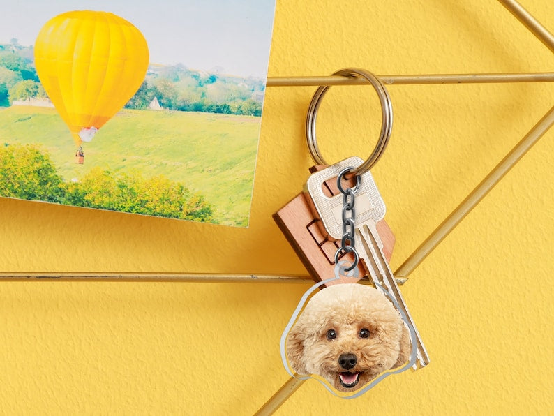 Custom Pet Keychain, Dog Keychain, Cat Keychain, Personalized Pet Photo Keychain, Pet Loss Gift, Dog Mom Gift Pet Lover Gift Christmas Gifts