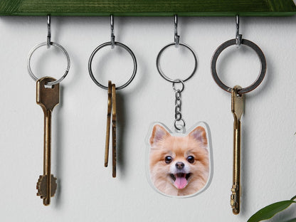 Custom Pet Keychain, Dog Keychain, Cat Keychain, Personalized Pet Photo Keychain, Pet Loss Gift, Dog Mom Gift Pet Lover Gift Christmas Gifts