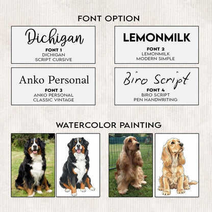 Hand-Painted Pet Portrait From Photos Ornament, Family Portrait with Pet Christmas Keepsake