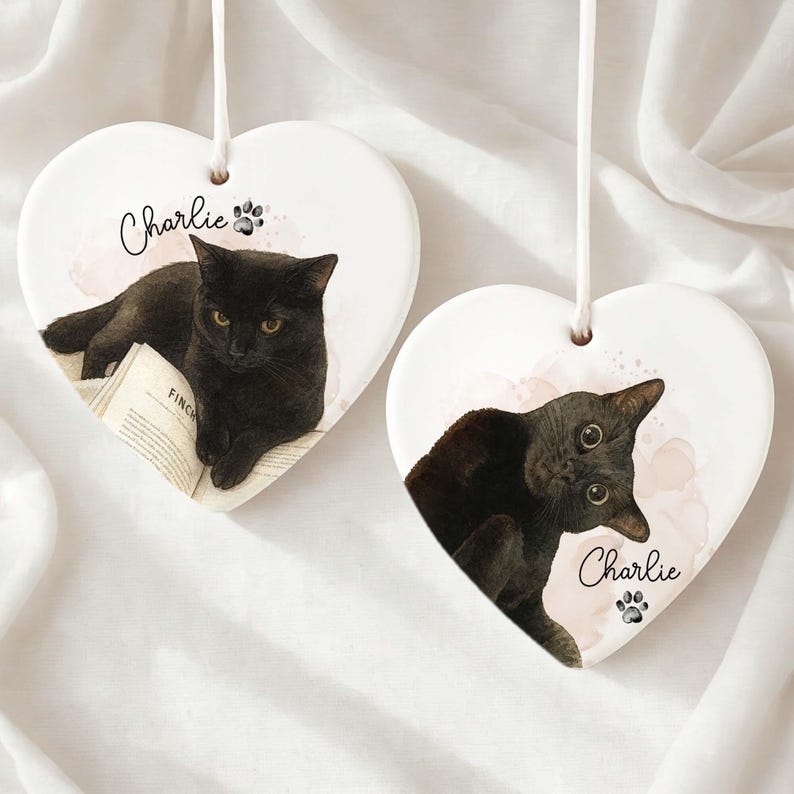 Personalized Watercolor Photo Pet Ornament, Custom Pet Portrait Keepsake, Dog Lover Gift, Cat Mom Gift, Memorial Dog Gift, Loss of Pet