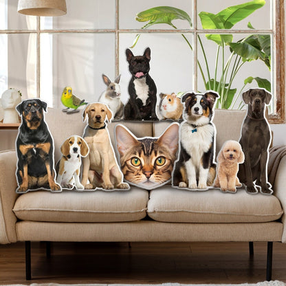 Custom Pet Pillow from Photo 3D Shaped- Personalize Dog Gifts Cat Gifts Christmas Gift - Double Printed Cotton Dog Pillows