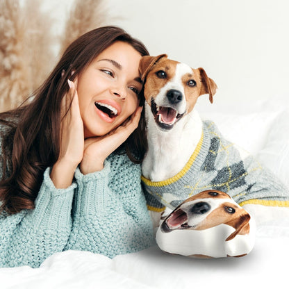 Custom Pet Pillow from Photo 3D Shaped- Personalize Dog Gifts Cat Gifts Christmas Gift - Double Printed Cotton Dog Pillows