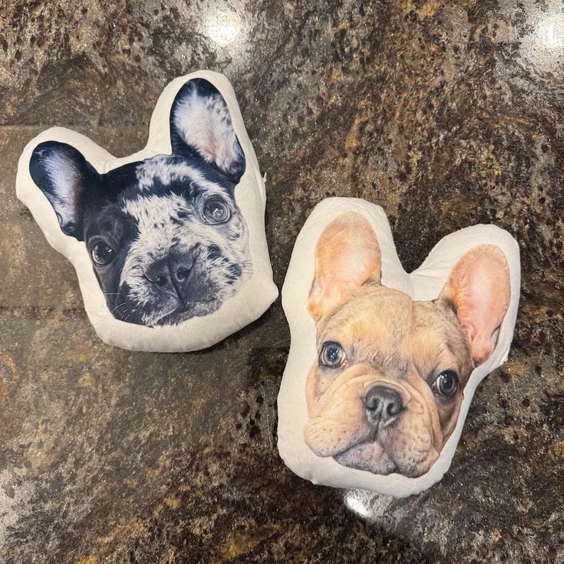 Custom Pet Pillow from Photo 3D Shaped- Personalize Dog Gifts Cat Gifts Christmas Gift - Double Printed Cotton Dog Pillows