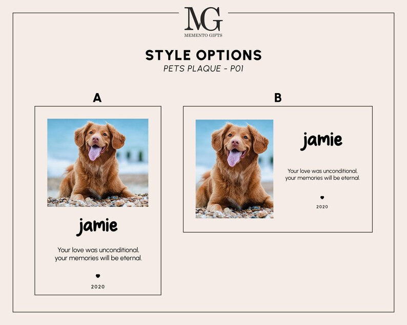 Cat Memorial Plaque, Hardest Goodbye, Forever In Our Heart | P01