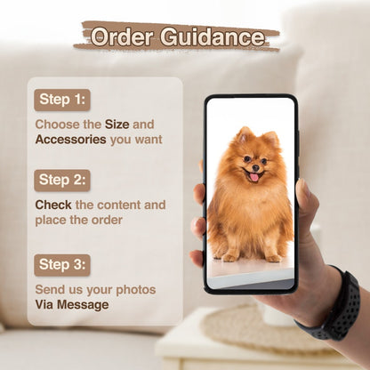 Custom Pet Pillow from Photo 3D Shaped- Personalize Dog Gifts Cat Gifts Christmas Gift - Double Printed Cotton Dog Pillows