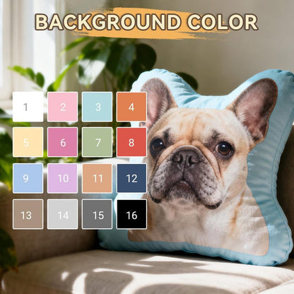 Custom Pet Pillow – Personalized Dog or Cat Shaped Cushion, Pet Portrait Plush Keepsake, Funny Gift for Animal Lovers