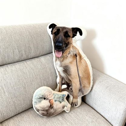 Custom Pet Pillow – Personalized Dog or Cat Shaped Cushion, Pet Portrait Plush Keepsake, Funny Gift for Animal Lovers
