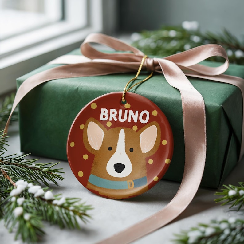 Personalized Pet Ornament – Custom Dog & Cat Ornament, Memorial Keepsake, Personalized Holiday Decoration