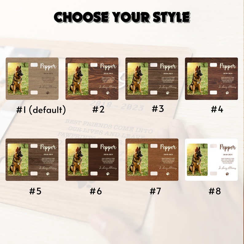 Custom Dog Photo Memorial Sign, Memorial Pet Collar Sign, Dog Memorial Wood Frame With Collar Holder, Dog Memorial Gifts MP02