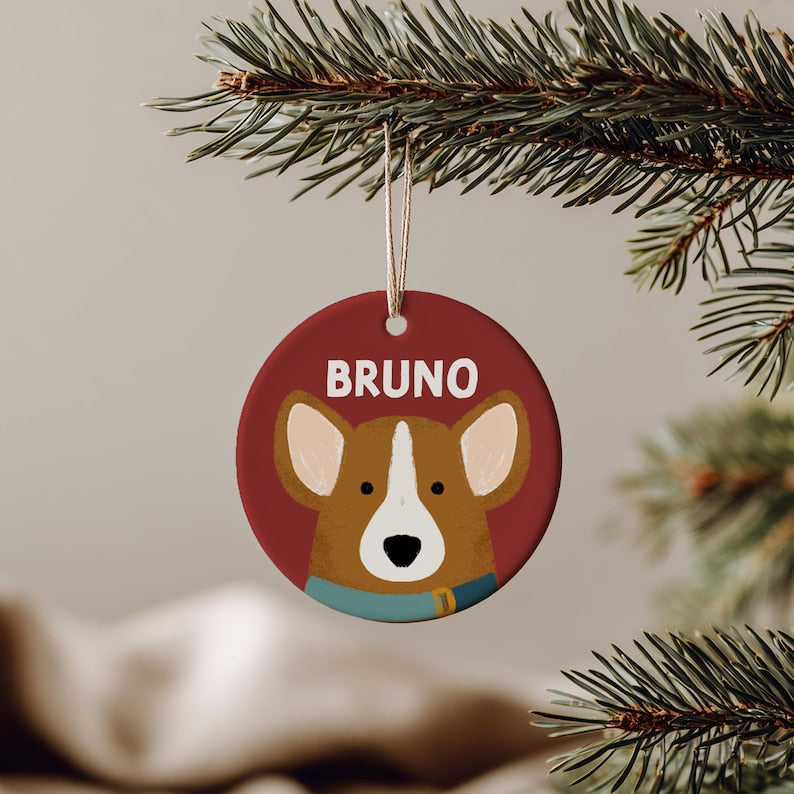 Personalized Pet Ornament – Custom Dog & Cat Ornament, Memorial Keepsake, Personalized Holiday Decoration