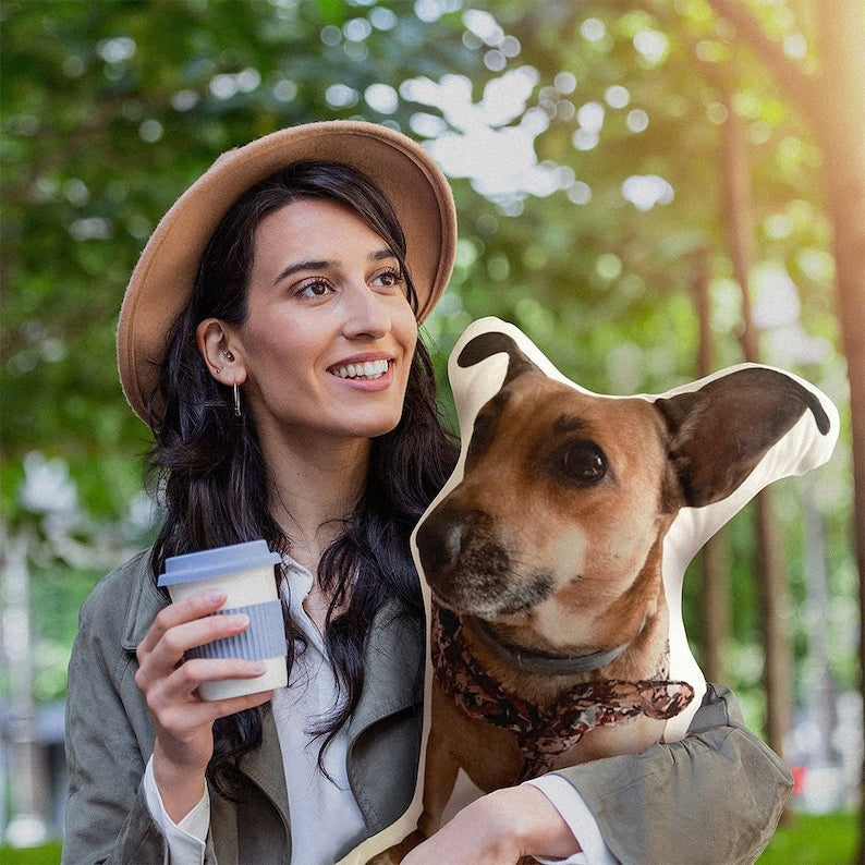 Custom 3D Pet Pillow from Photo | Personalized Dog/Cat Shaped Throw Pillow | Double Printed Pet Pillow | Pet Memorial Gift | Christmas gifts