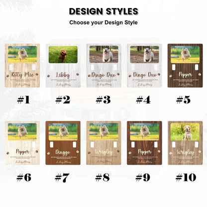 Custom Memorial Standing Frame, Pet Loss Gift, Memorial Pet Collar With Photo, Pet Collar Holder, Dog Bereavement MP08