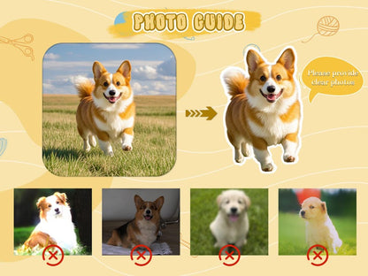 Personalized 3D Pet Pillow from Photo, Custom Dog/Cat Shaped Pillow with Photo, Double Sided Pet Pillow, Unique Pet Gift for Animal Lover