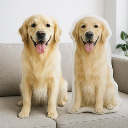 Personalized 3D Pet Pillow from Photo, Custom Dog/Cat Shaped Pillow with Photo, Double Sided Pet Pillow, Unique Pet Gift for Animal Lover